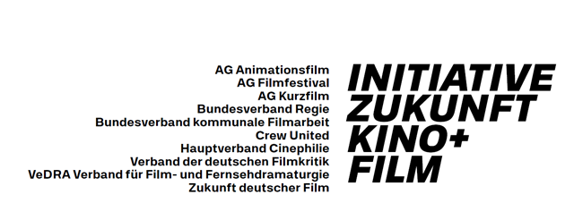 Logo der Initiative Zukunft Kino+Film mit allen Mitgliedsinstitutionen